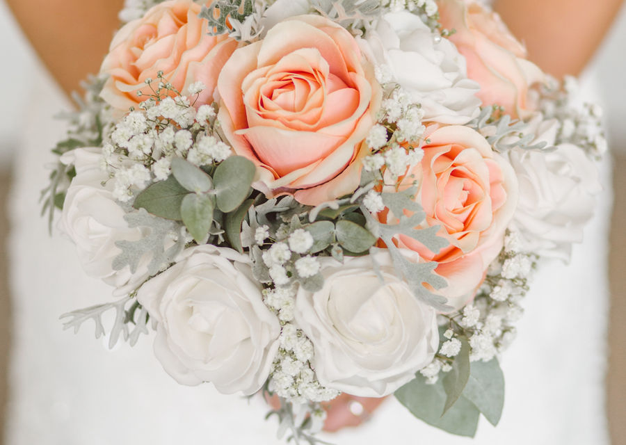 Wedding bouquet of roses
