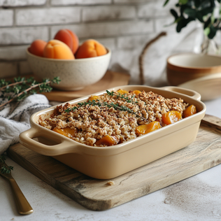 crumble pommes abricot very french beans