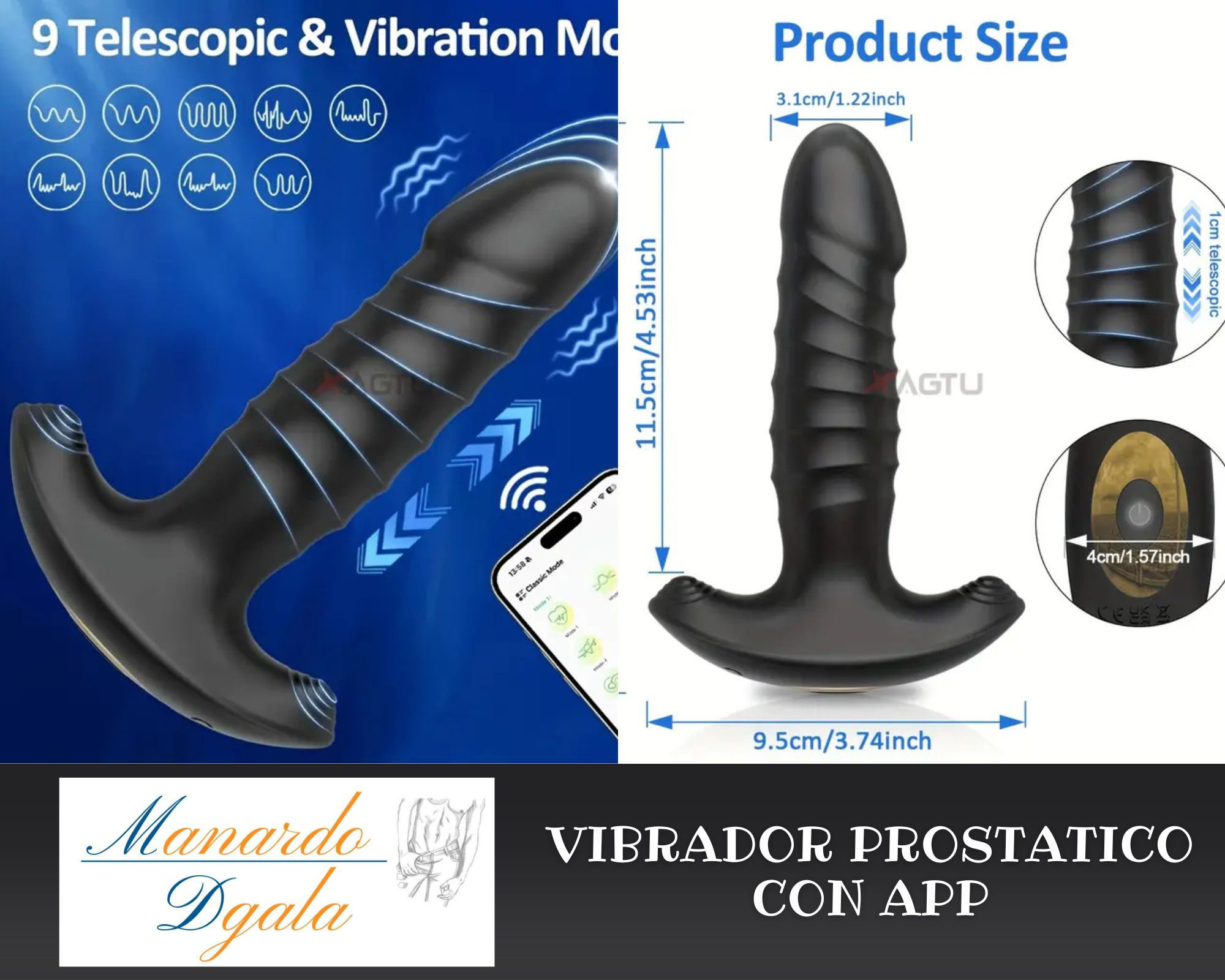 Vibrador Anal Con App