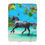 Thumbnail: Donatello tropical beach scene 2 Sherpa Fleece Blanket - Cozy Beach Vibes