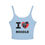 Thumbnail: Women's Spaghetti Strap tank - I Heart Noodle