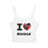 Thumbnail: Women's Spaghetti Strap tank - I Heart Noodle