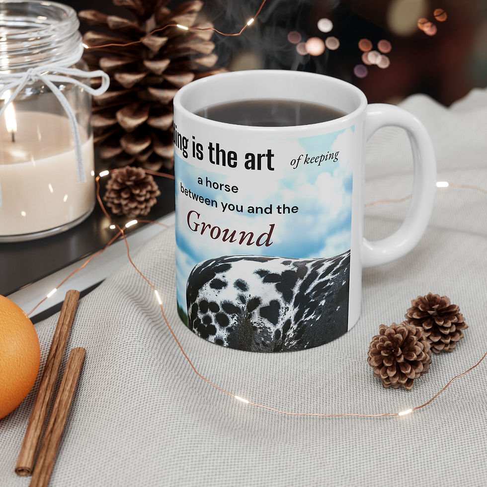 Thumbnail: Sip, smile and saddle up again. Cofee in one hand and the reins in the other 