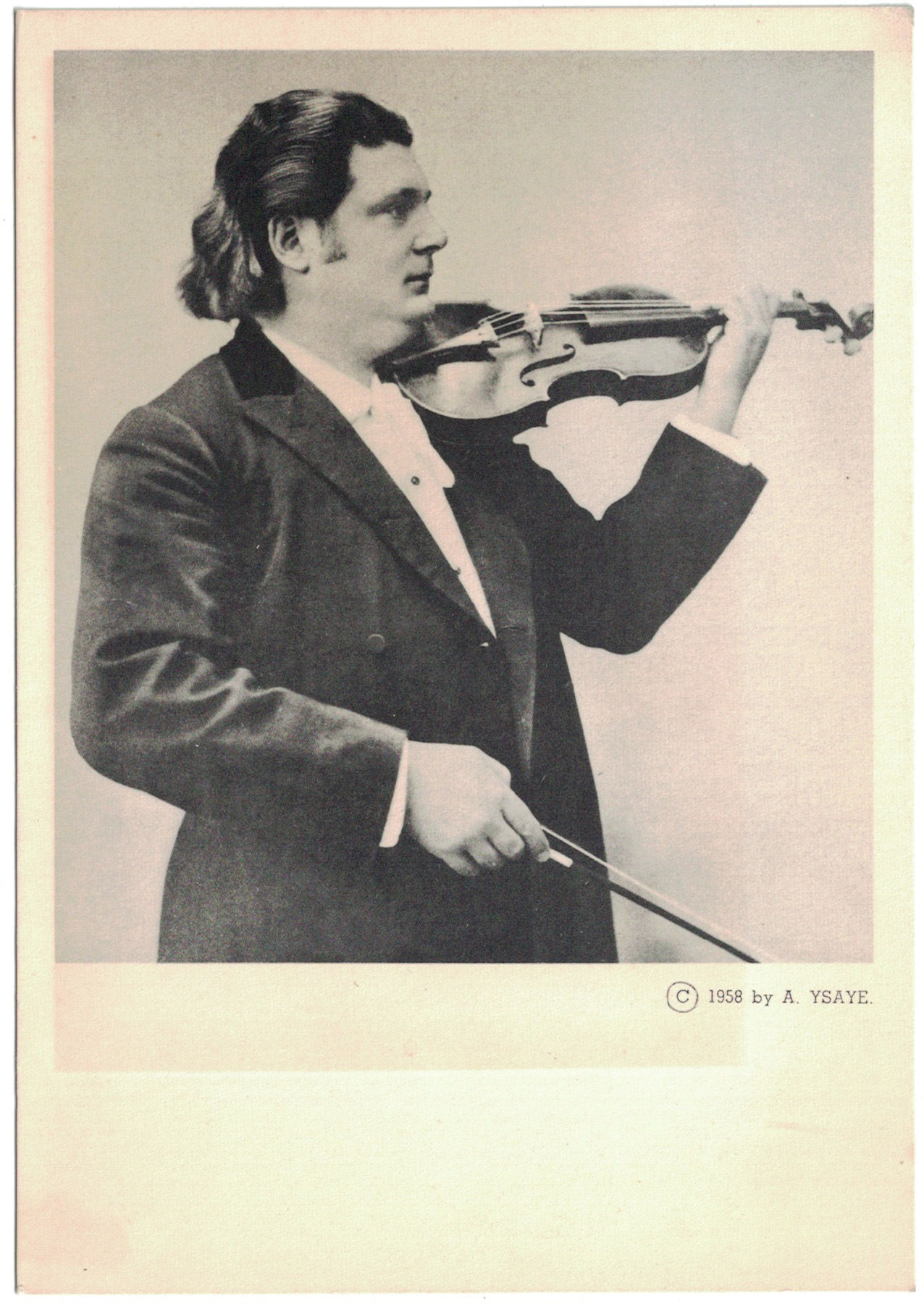 Eugene Ysaye, postcard photo