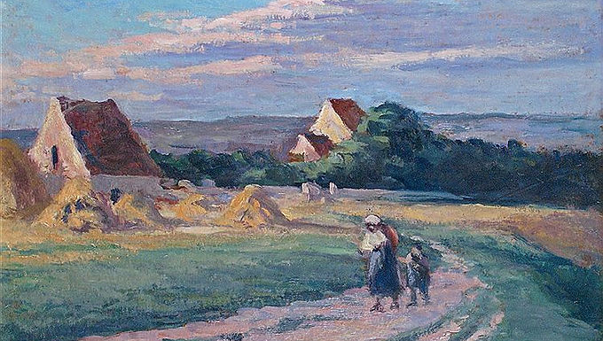 Maximilien Luce, oil on board