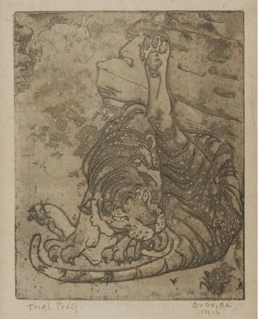 Orovida Pissarro, etching