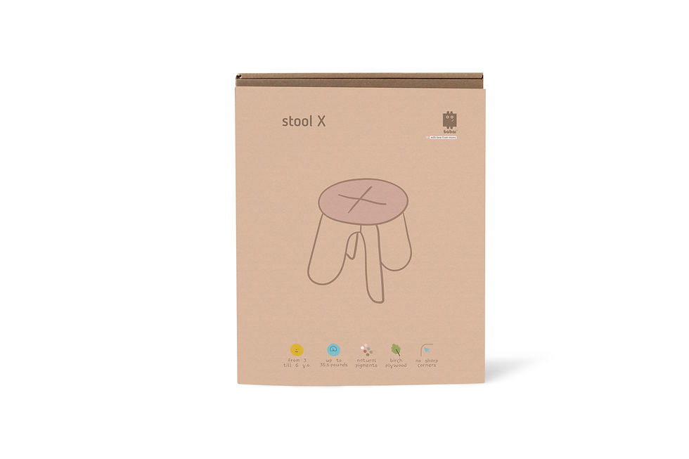 Thumbnail: Wooden Stool Pink