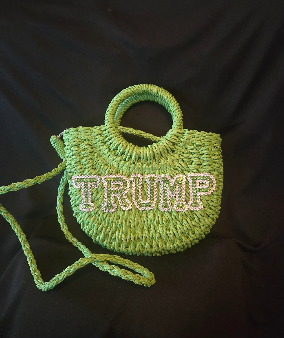 Thumbnail: Straw Crystal Trump bags