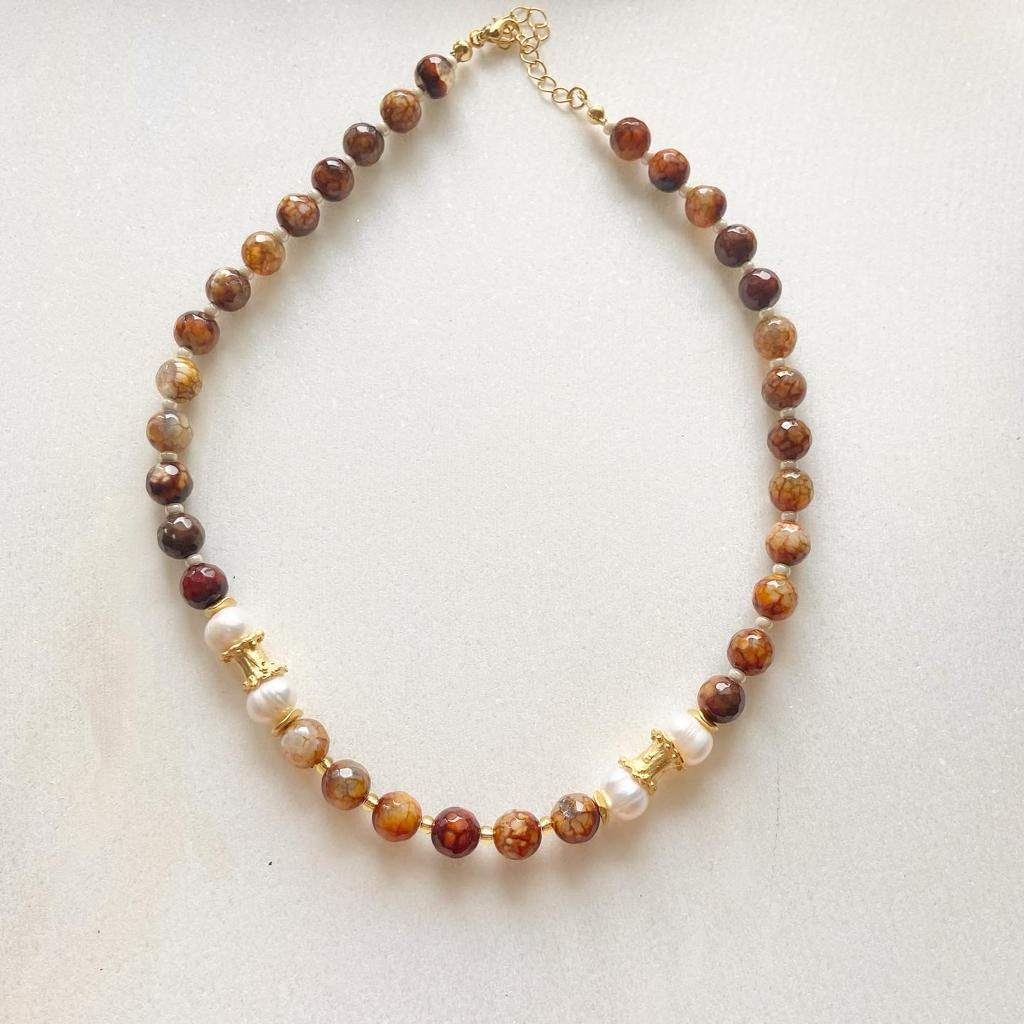 Caremello Akik Kolye