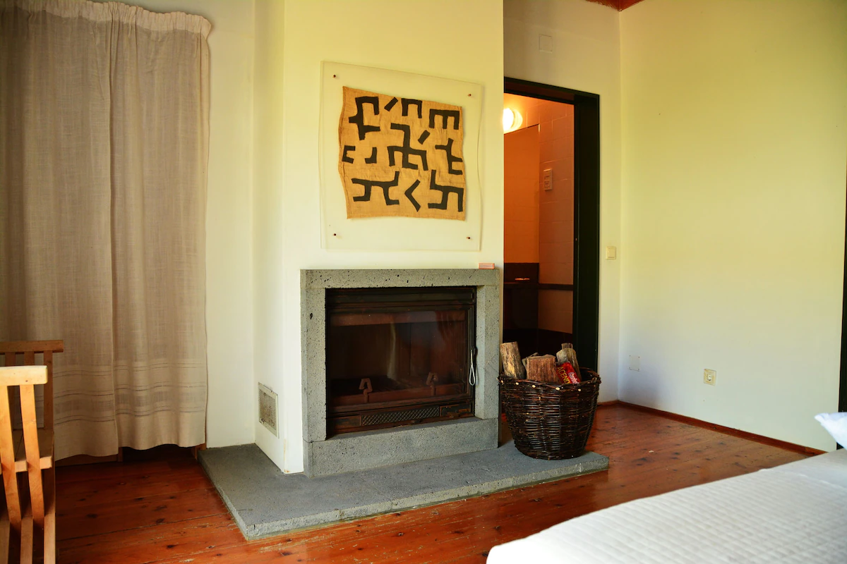 Economy room fireplace