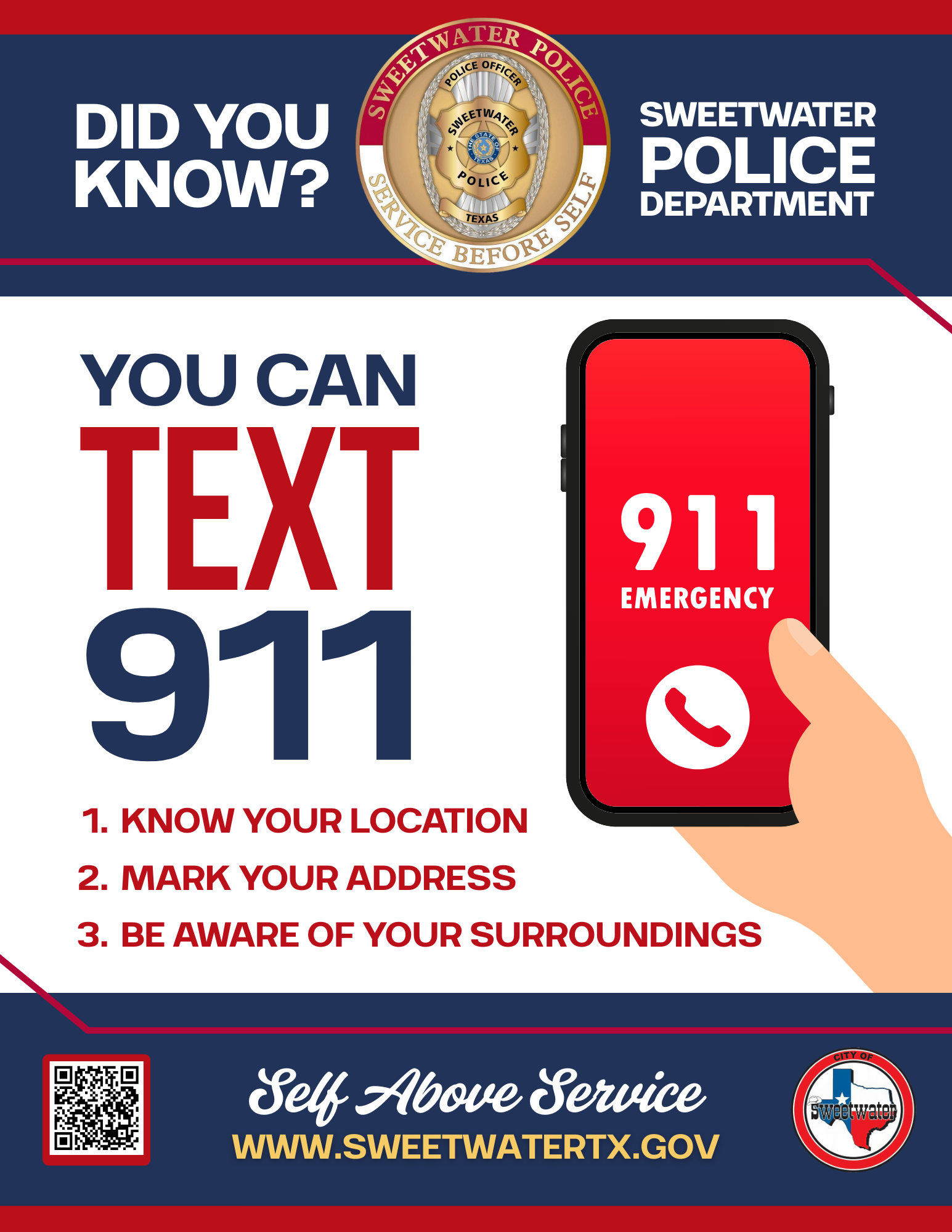 SW Police Dept. DYK Text 911.png