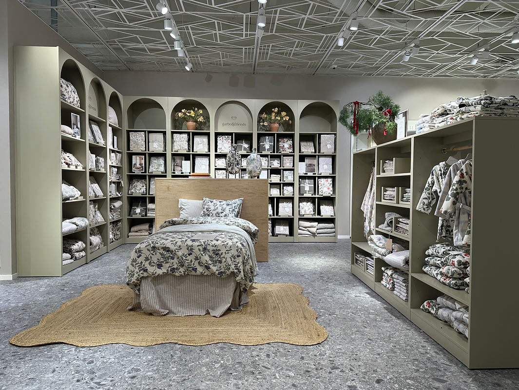 Shop in shop inredning för Garbo & Friends