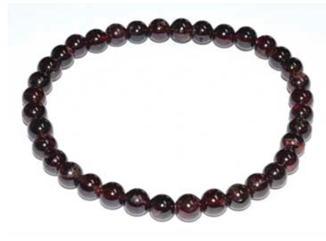 Garnet beaded bracelet 5-6mm