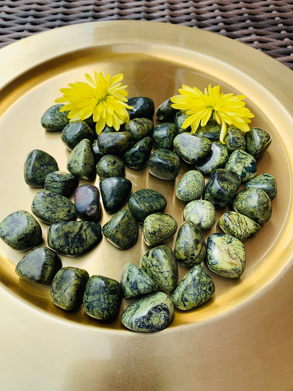 Asterite Serpentine tumbled stones