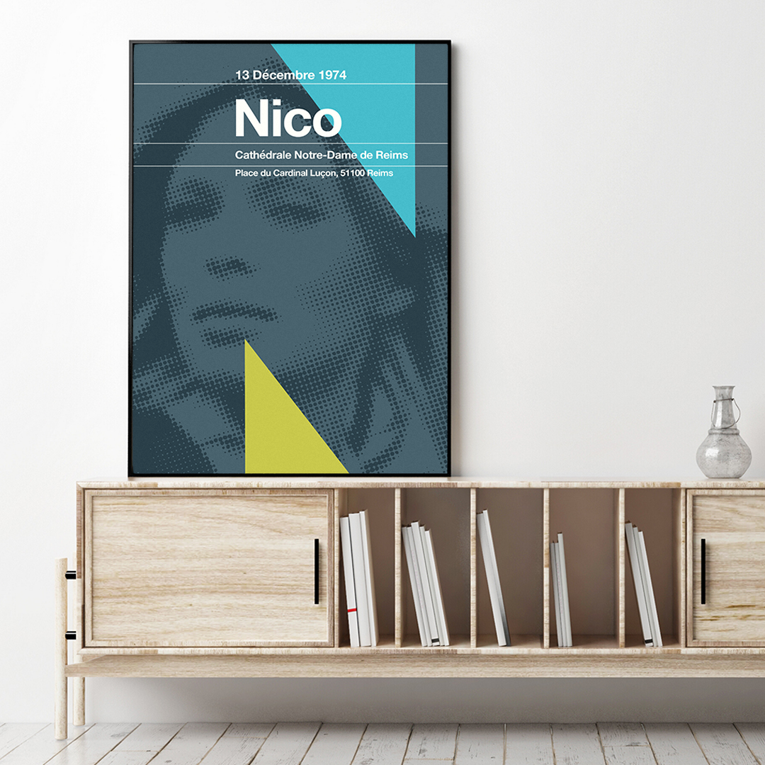 Nico - Remixed Gig Art Print