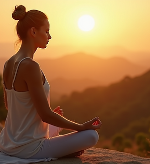 A serene yoga-instructor-guiding-reiki-healing-session-during-golden-hour-with-soft-natura