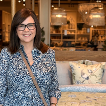 Erin Gore inside Pottery Barn at The Grove in Los Angeles during an in-store classes and events experience
