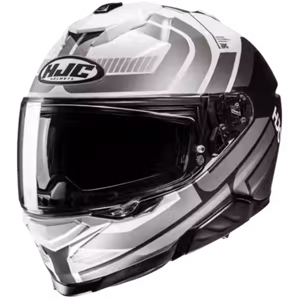 CASQUE HJC INTEGRAL, I71 VIZ MC5 GRIS/BLANC/NOIR