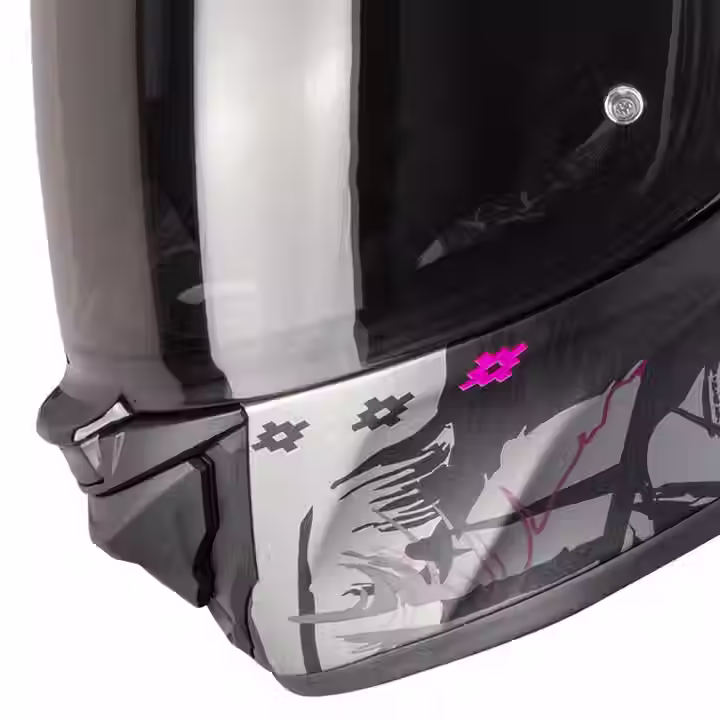 CASQUE INTEGRAL SCORPION EXO-530 AIR HADJI MAT NOIR-ROSE