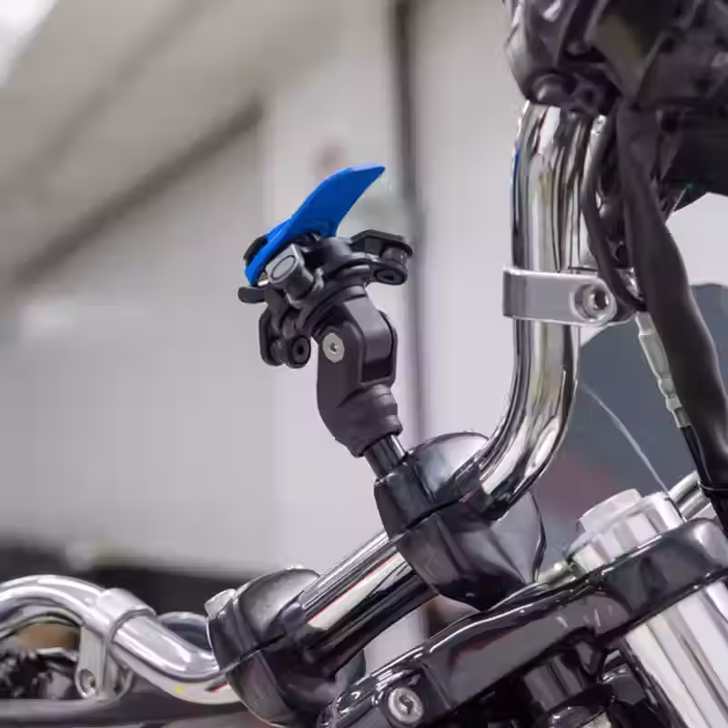 SUPPORT MOTO A TIGE FILETEE QUAD LOCK