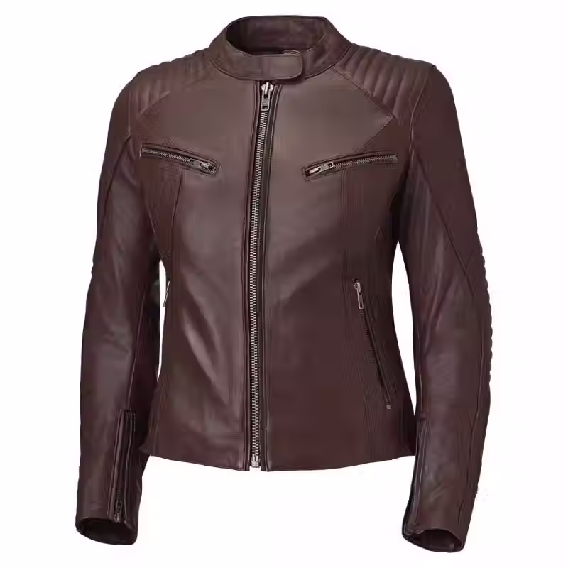 VESTE CUIR FEMME HELD ROBIN BRUNE