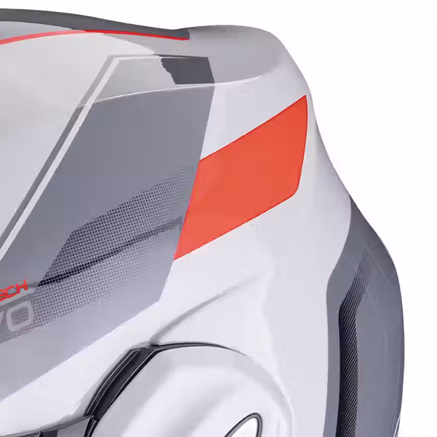 CASQUE MODULABLE SCORPION EXO-TECH EVO SOCIUS GRIS-ROUGE