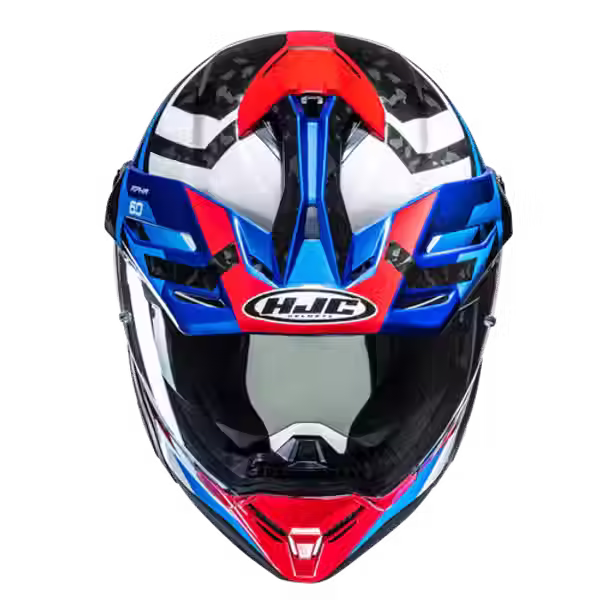 CASQUE HJC RPHA60 DAKAR MC21 VUE DE PROFIL