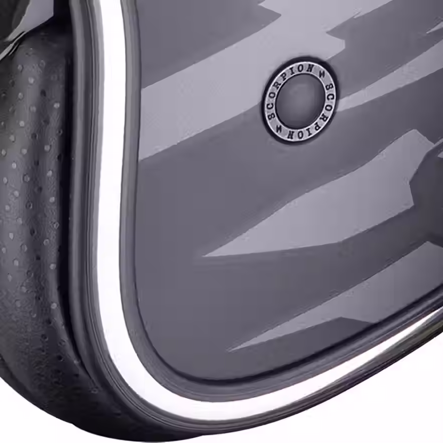 CASQUE JET SCORPION BELFAST EVO DAWG NOIR-ARGENT MAT