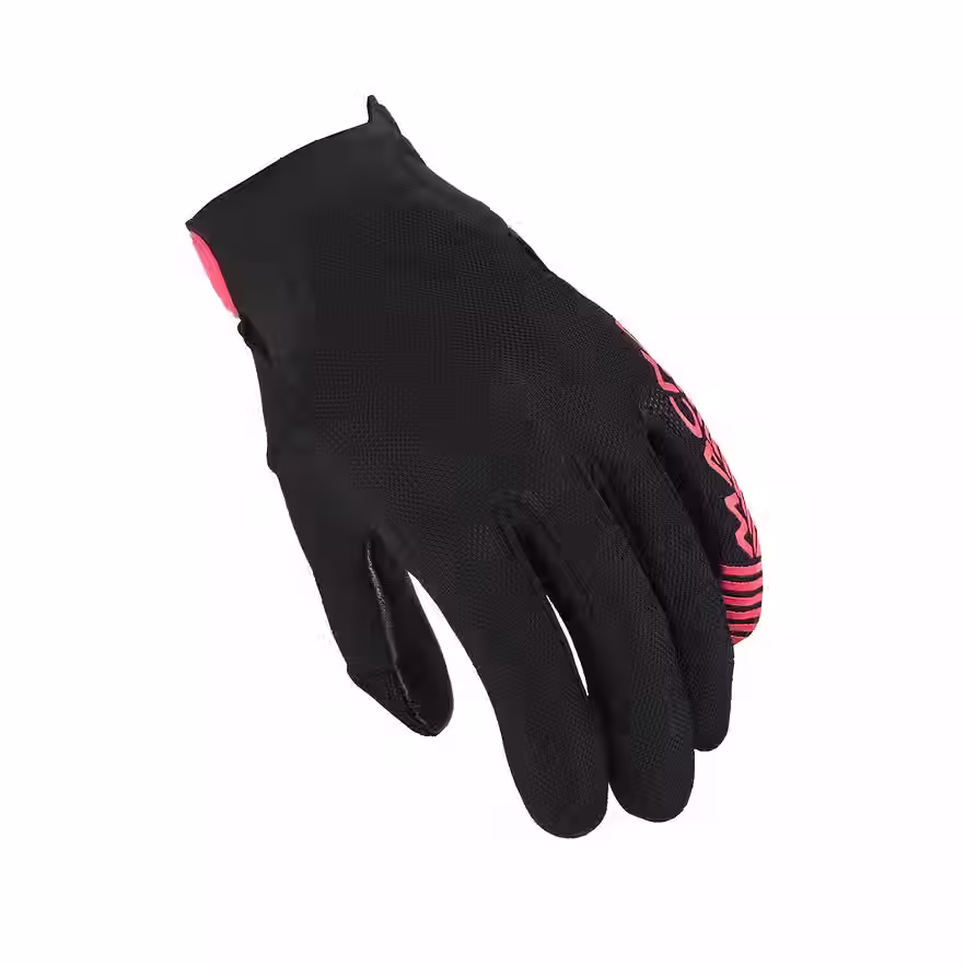 GANTS MACNA FEMME, OBTAIN CUIR NOIR/ROSE