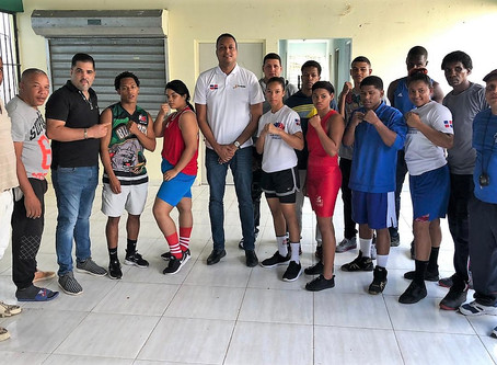 Presentan selecciones de Santiago para copa Independencia de boxeo internacional llegan delegaciones