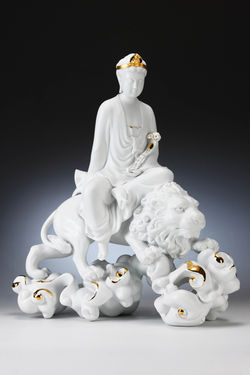 Manjusri Bodhisattva華嚴三聖 - 廣慧