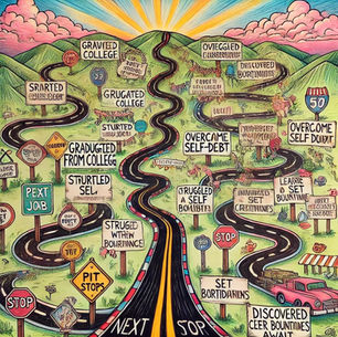 Art Exercise: Discover Your Personal Growth with The Milestone Map