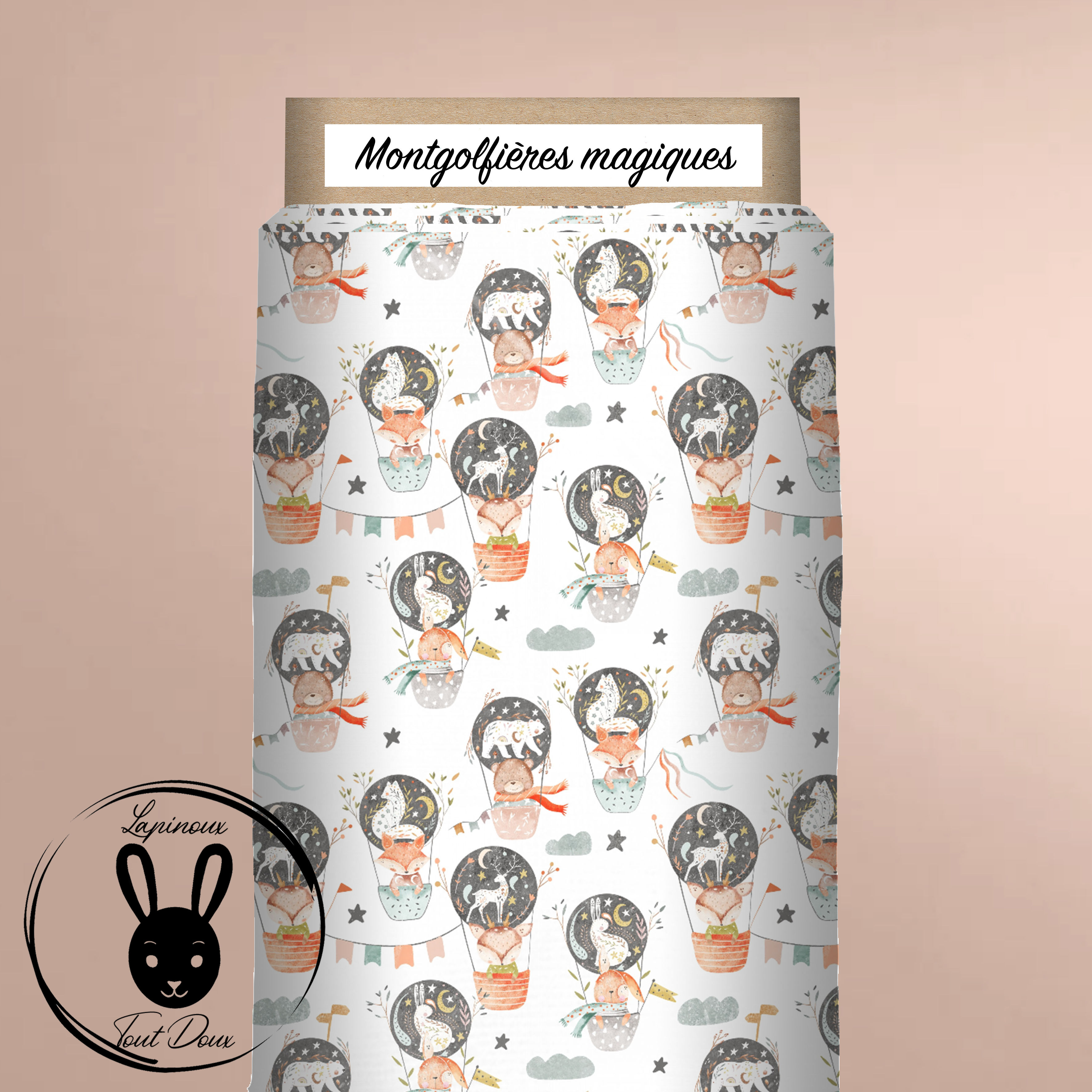 Tissu premium Montgolfières magiques au mètre