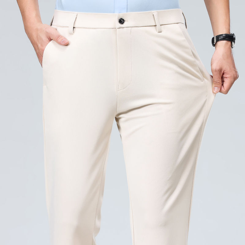 Miniatura: Verão Outono Thin Calç Masculino Formal Dress Suit Calç Work Calç Quality Busin