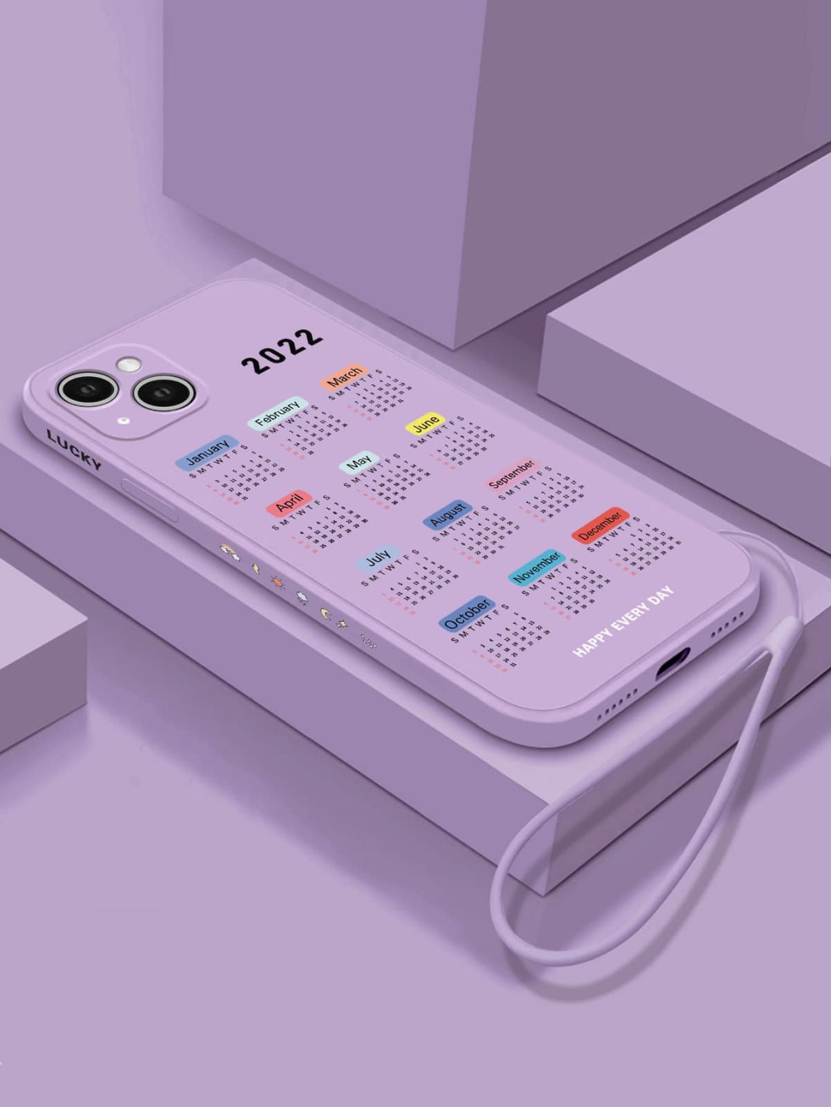 Funda de móvil de calendario