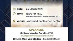 PSSA – Pretoria Branch CPD Invitation