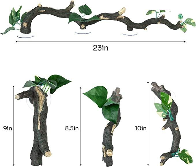 Thumbnail: ReptiZoo 3-Piece Reptile Climbing Branch