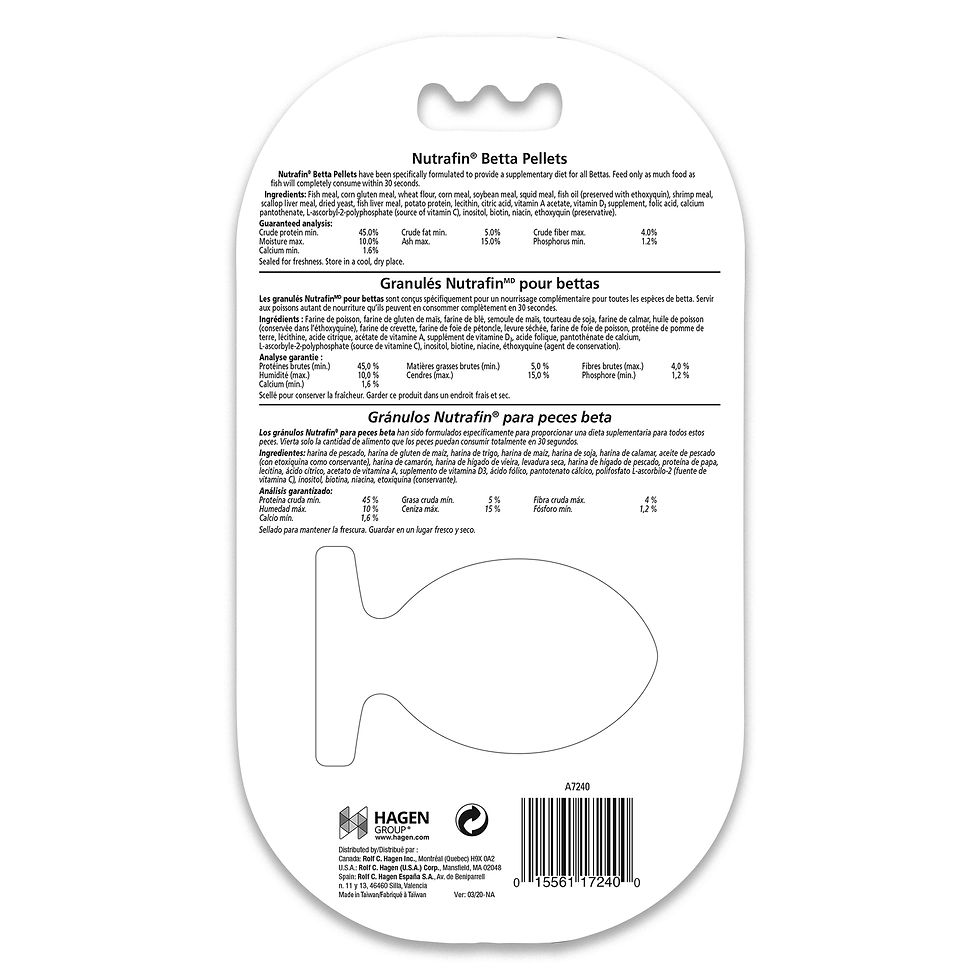 Thumbnail: Nutrafin Betta Pellets 12 g (0.4 oz)