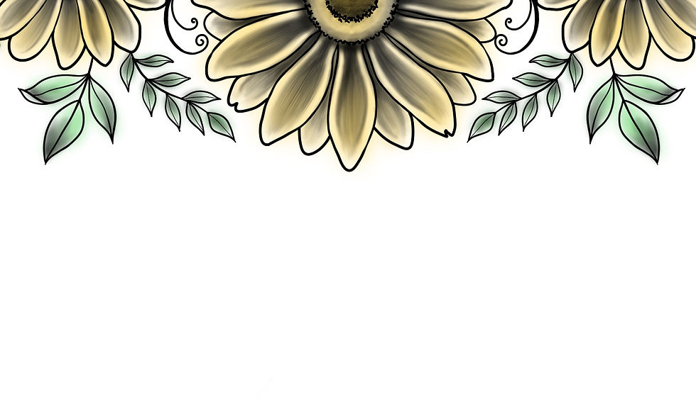 Thumbnail: Colored Sunflower Tattoo Design and Stencil/Template - Instant Digital Download
