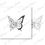 Thumbnail: Half Butterfly and Half Flowers Tattoo Design + Stencil/Tattoo template