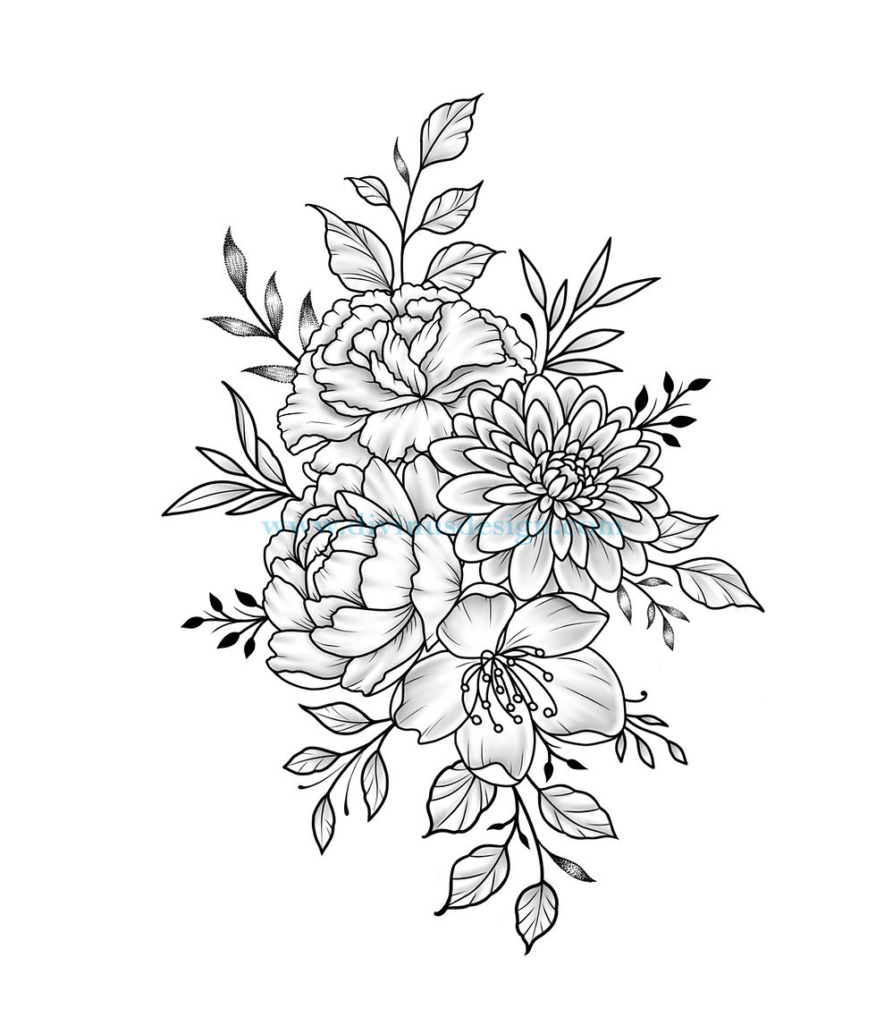 Family Birth Flower Tattoo Ideas