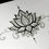 Thumbnail: Lotus Mandala Tattoo Design and Stencil/Template - Instant Digital Download