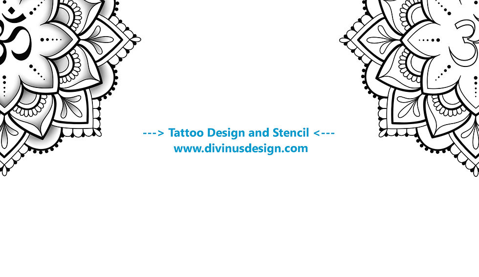 Thumbnail: OM Mandala 2 | Om Mandala Tattoo Design and Stencil - Instant Digital Download