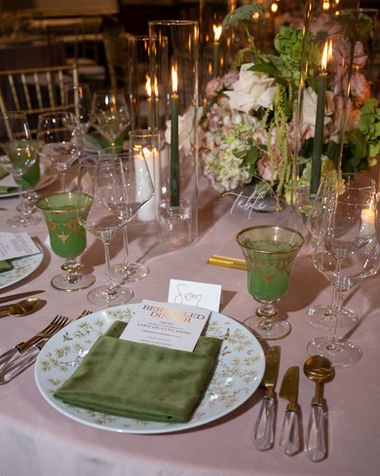 Dinner table details at the Neiman Marcus NorthPark Bejeweled Dinner photographed by Jacque Manaugh