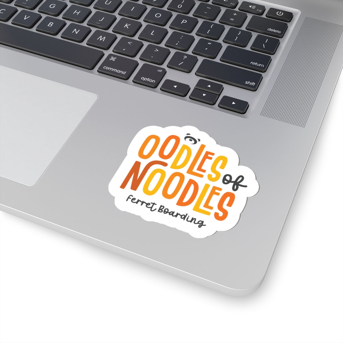 Oodles of Noodles Ferret Boarding Kiss-Cut Sticker