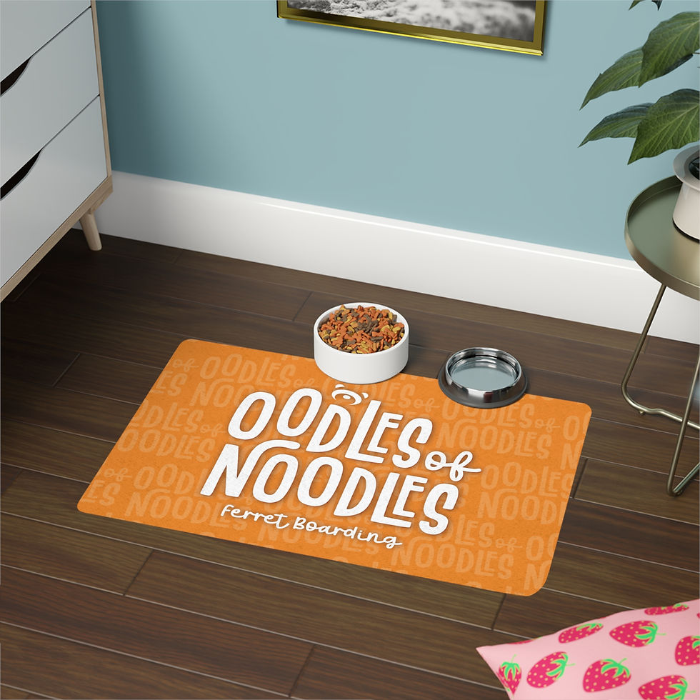 Oodles of Noodles - 12x18 Pet Feeding Mat