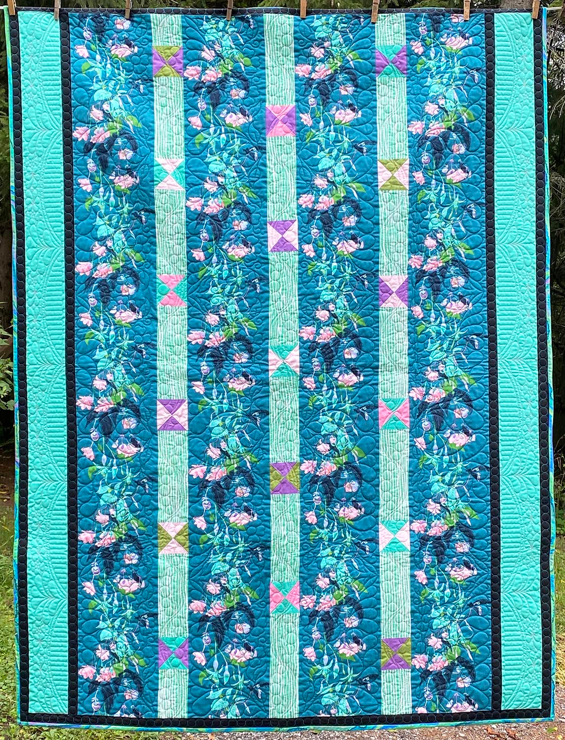 Flowing Fuchsias - Quilt Kit