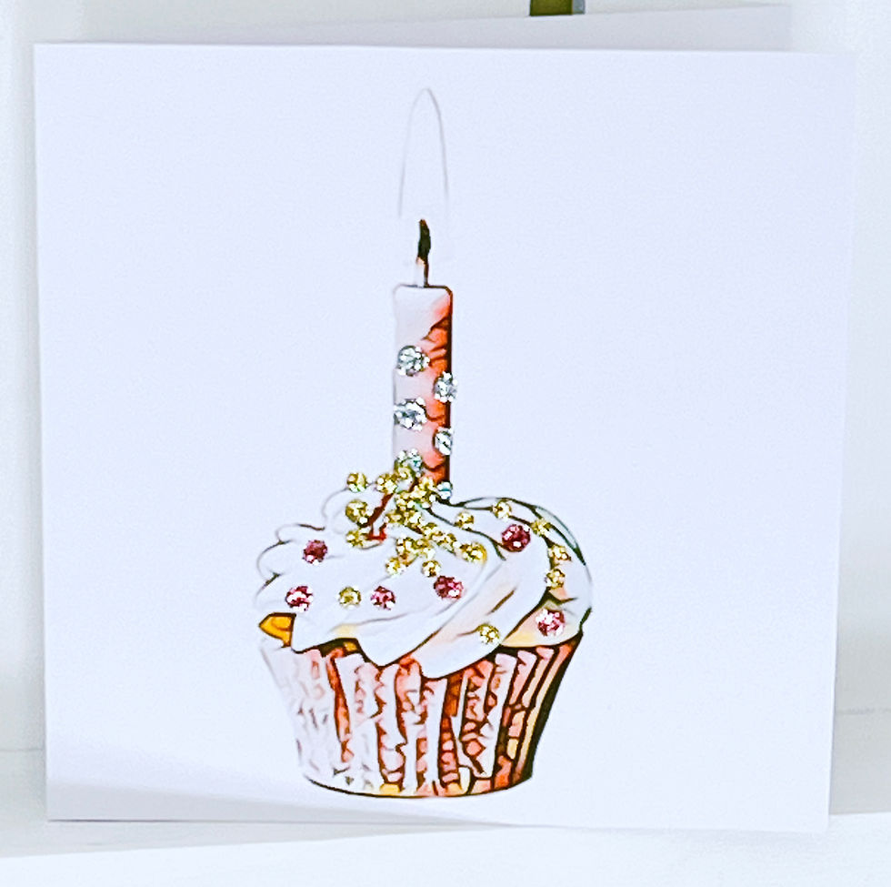 Sparkly Cuppie Card