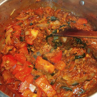 "Add fresh chopped tomatoes"