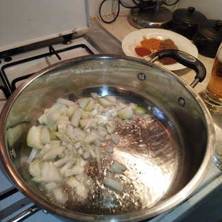 "Gently Fry The Onions"